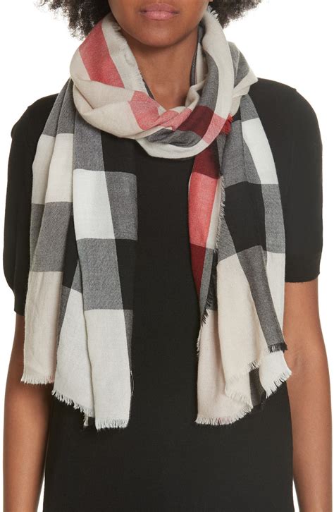 cotton burberry scarf women|burberry scarf women's nordstrom.